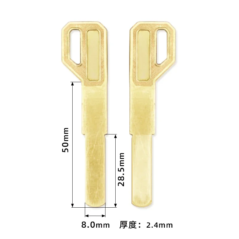 Fingerprint Lock Blade Flat Embryo Small Handle Key for Electronic Door Lock 20pcs/Lot