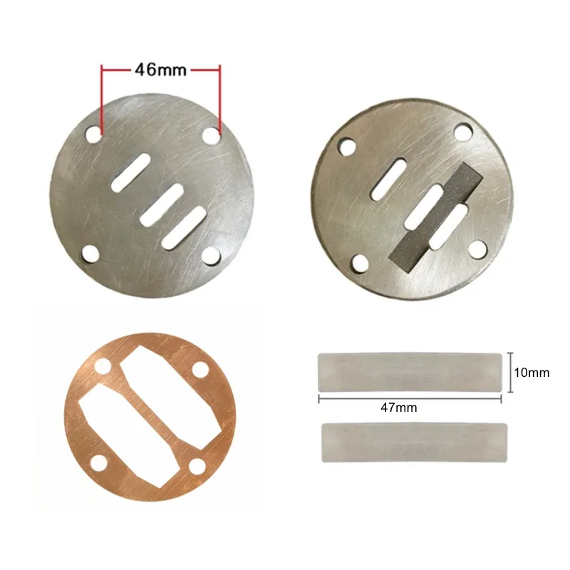 PATIKIL Air Compressor Valve Plate - 16 Pack Metal Replacement Plates, 13mm X 33mm