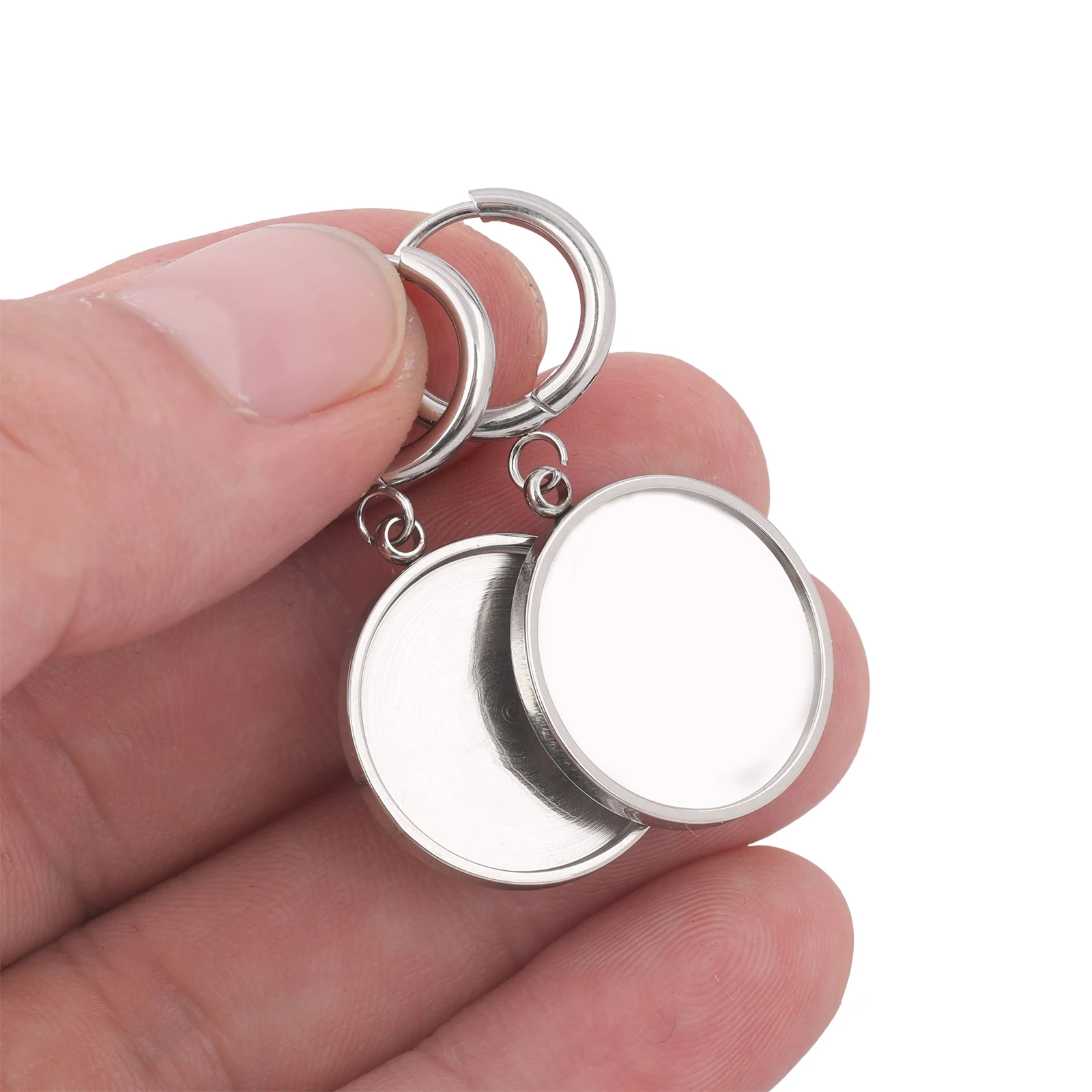 6-Piece Stainless Steel Leverback Earring Blanks