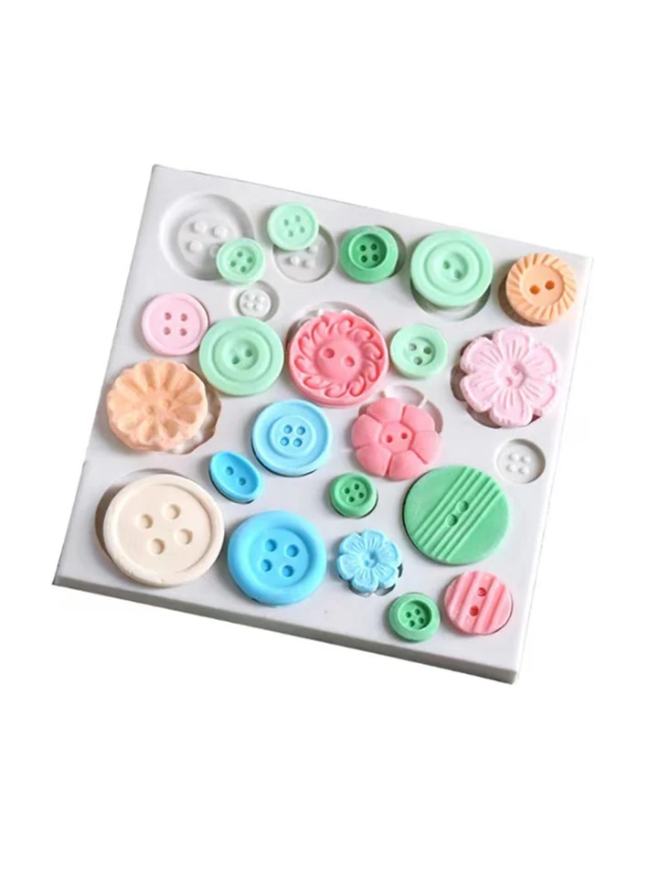 Silicone Button Mold for DIY Baking and Crafts