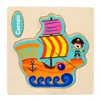 3D Wooden Puzzle Jigsaw Toys For Children Wood 3d Cartoon Animal Puzzles Intelligence Kids Early Educational Toys for children 6