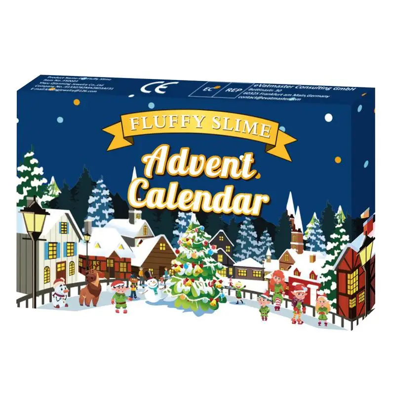 

Christmas Countdown Calendar Christmas Countdown Calendar Slime Bubble Gum Advent Calendar 24 Numbers Countdown Calendar Gift