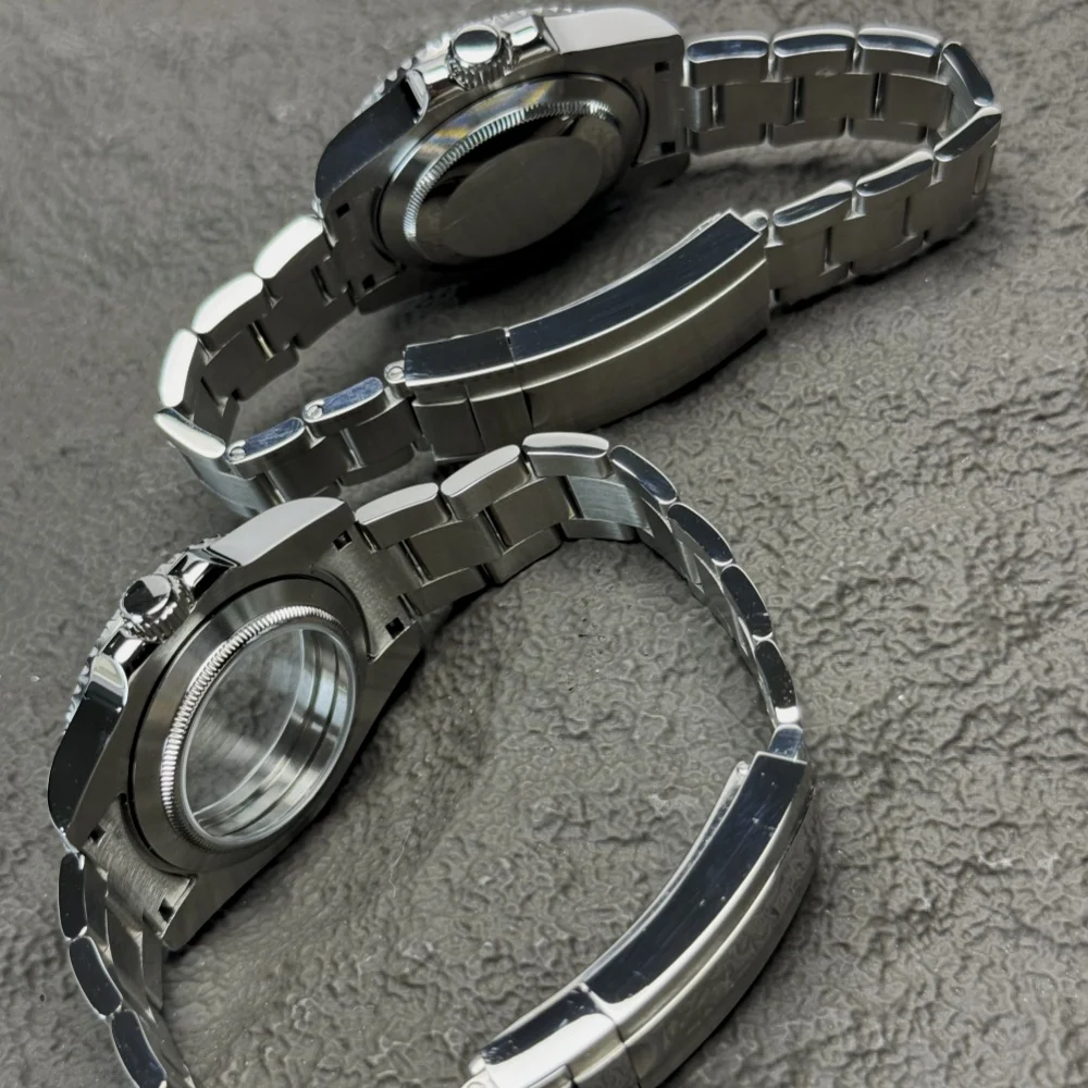 Watch Case Fit Submarine Jubilee/Oyster Band NH34 NH35 NH36 NH70 NH72 4r35 4r36 200m Waterproof Sapphire Crystal