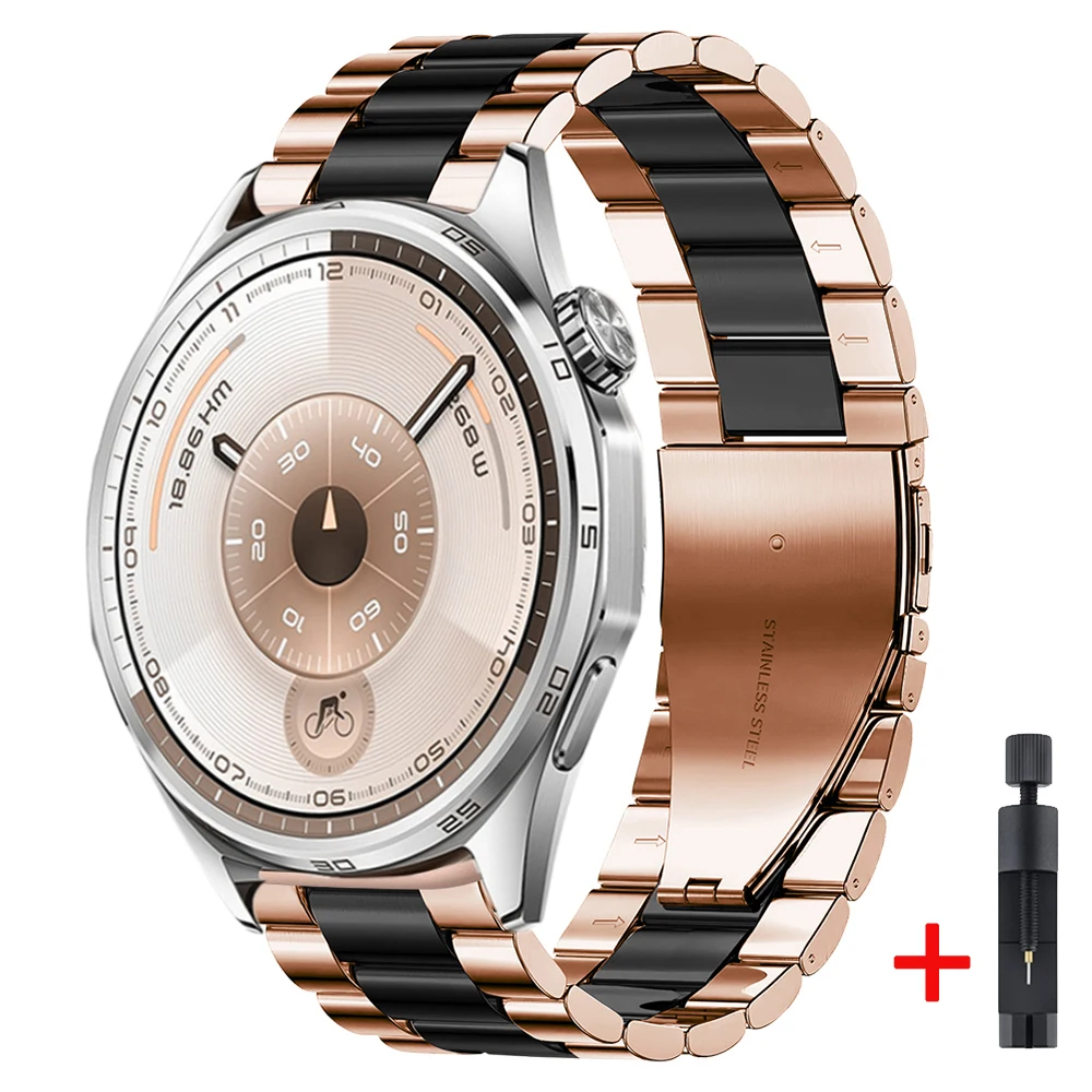 Elegant 22mm Metal Strap - Fashion Wristband
