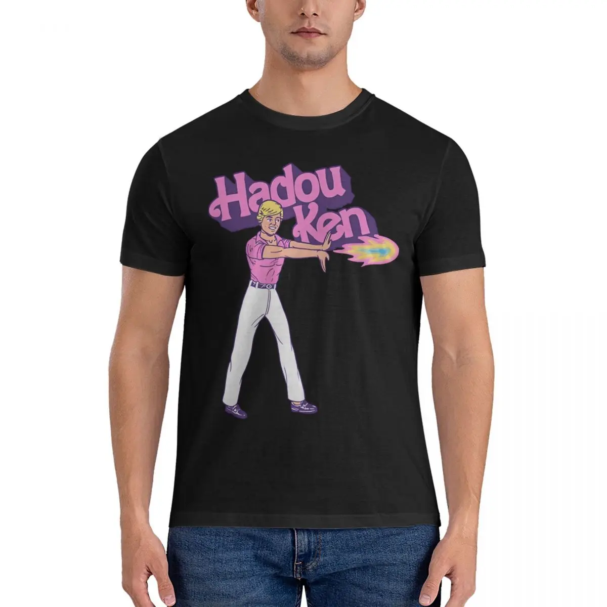 Ken Men T Shirt B-Barbie Movie Cool Tees Manica Corta Girocollo T-Shirt Cotone Idea Regalo Vestiti