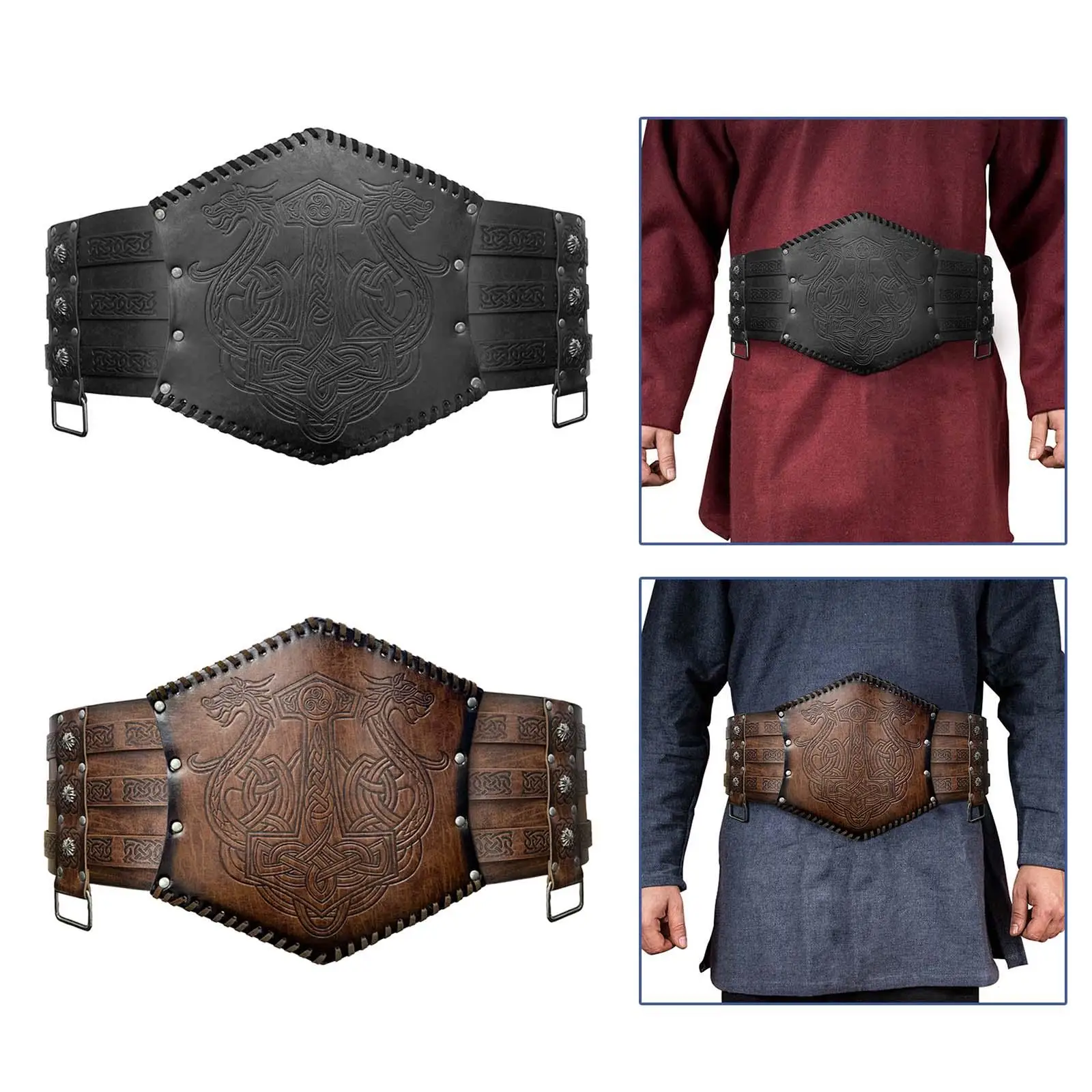 

Medieval Girdle Adjustable Vintage Costume Portable Sturdy Comfortable for Stage Show Graduations Holiday Christmas Dressing up