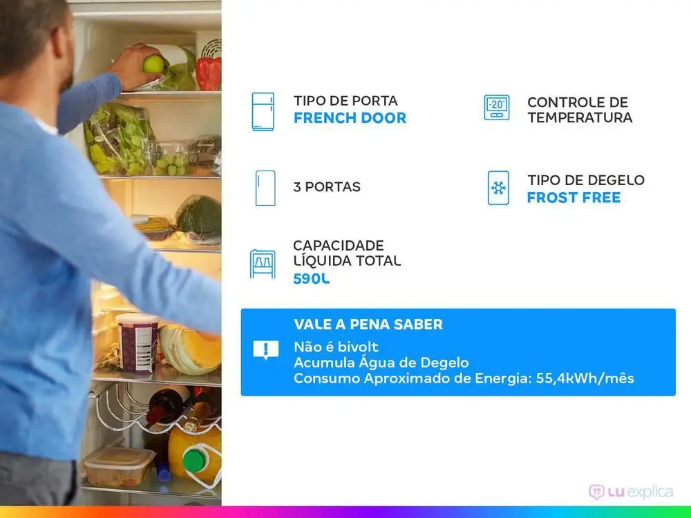 Geladeira/Refrigerador Electrolux  Frost Free Multidoor - 110V 2