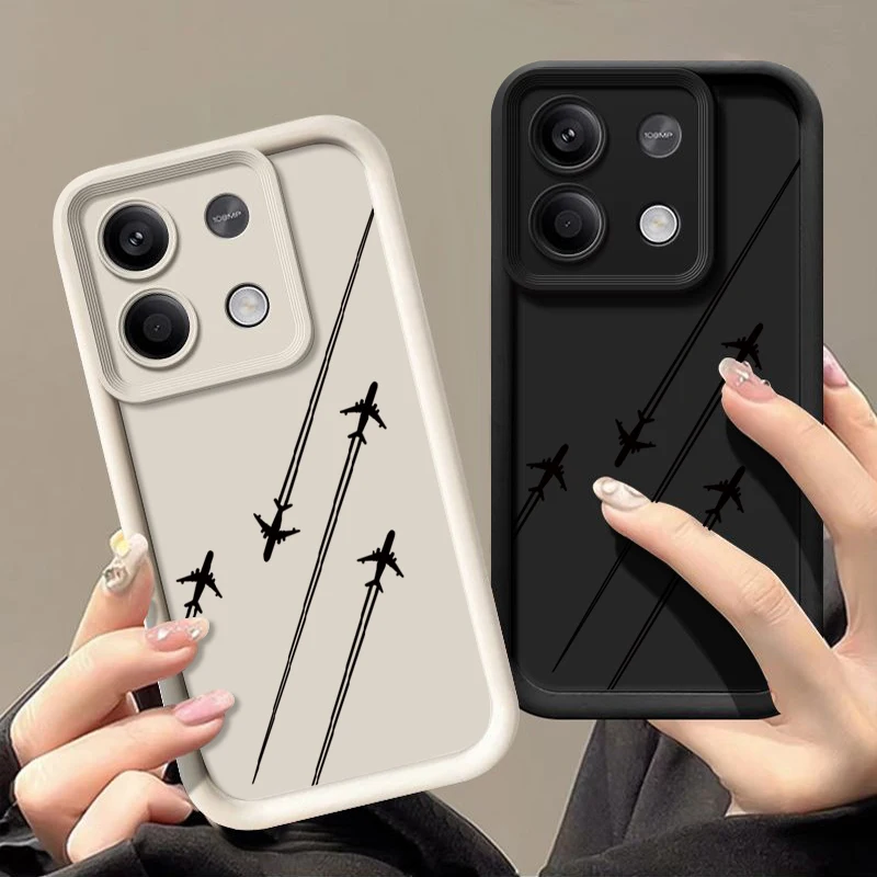 Airplane Pattern TPU Soft Phone Case