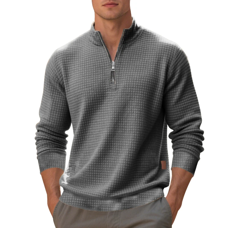 Animal Game Outdoor Men's Casual Sweatshirt Zipper Pullover Oversize Crew Neck Sweatshirts Zip Jacket Coats Plaid Streetwear