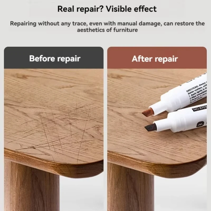 Furniture Touch Up Markers 21/6Pcs Kit Amp Filler Sticks Wood Composite Grain Paint Repair Pen Scratches Restore Scratch Patch