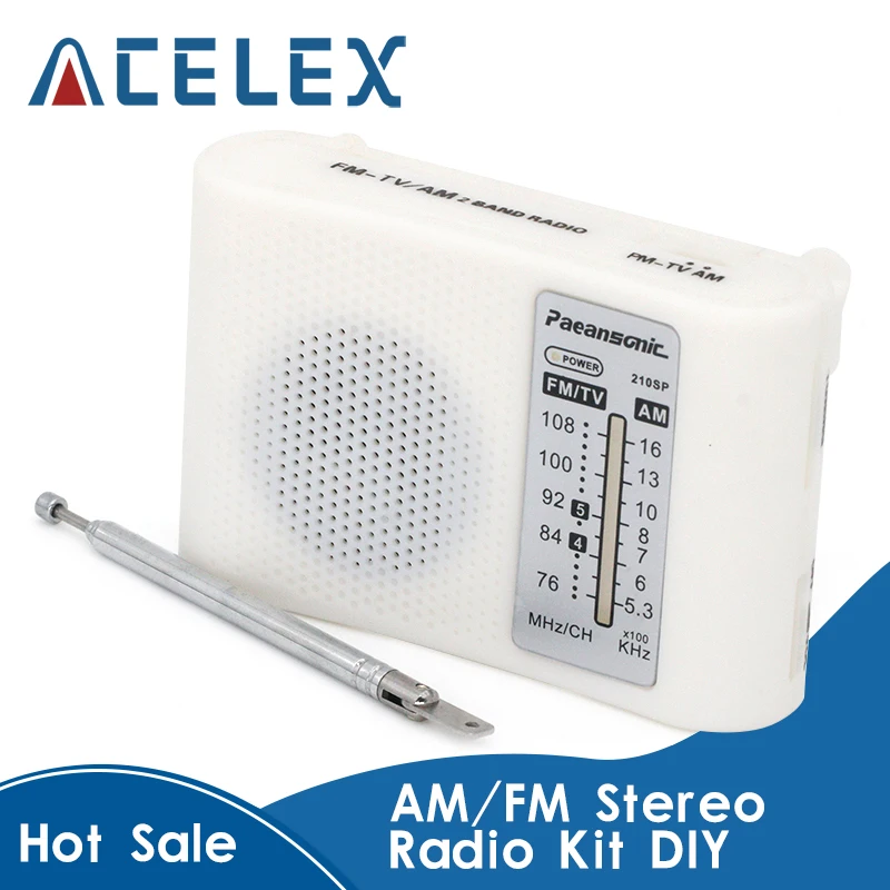 CF210SP AM/FM Stereo Radio Kit DIY Electronic Assemble Set Fr Learner Solder 