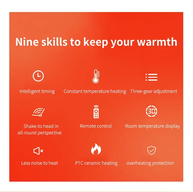 3 biegi PTC Ceramic Heater przenośny wentylator grzewczy 110 V/220 V 1200 W elektryczny ciepły wentylator domowy i biurowy ogrzewacz maszyna na zimę_voghion.com
