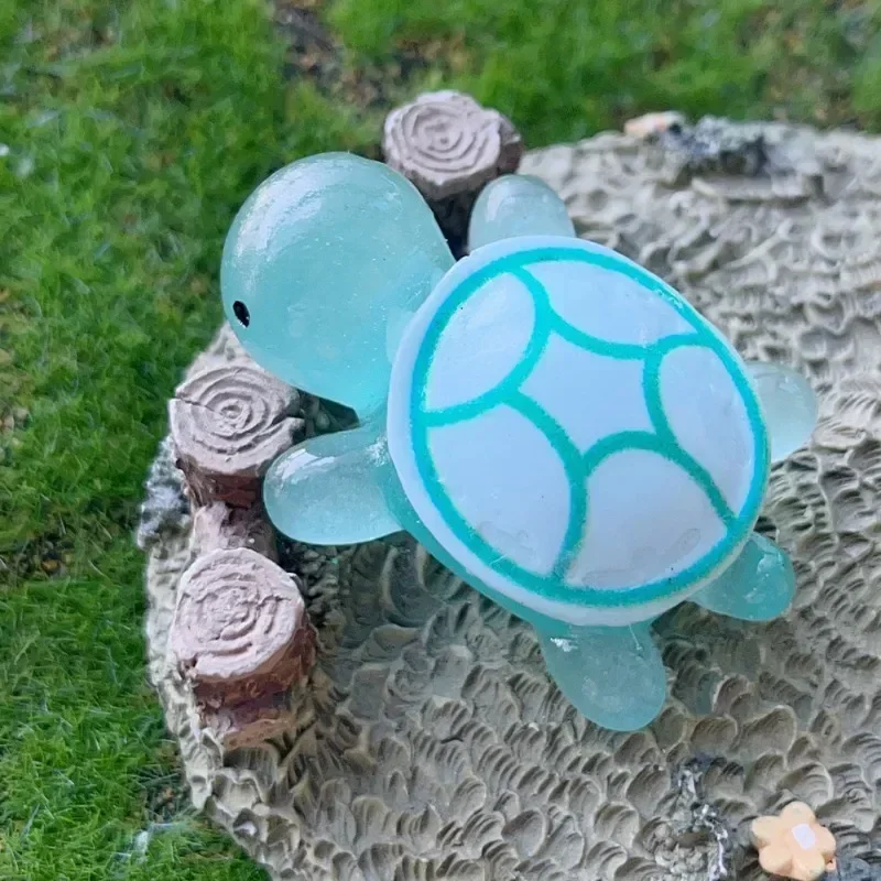 Mini-Schildkröten Aus Kunstharz 10 Stück – Leuchtend, Mehrfarbig, Für Garten, Aquarium & Deko