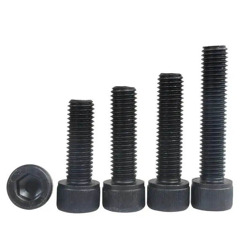 Hexagon Socket Head Bolt 5-50pcs DIN912 M1.6-M8 304 A2 Stainless Steel grade 12.9 Black
