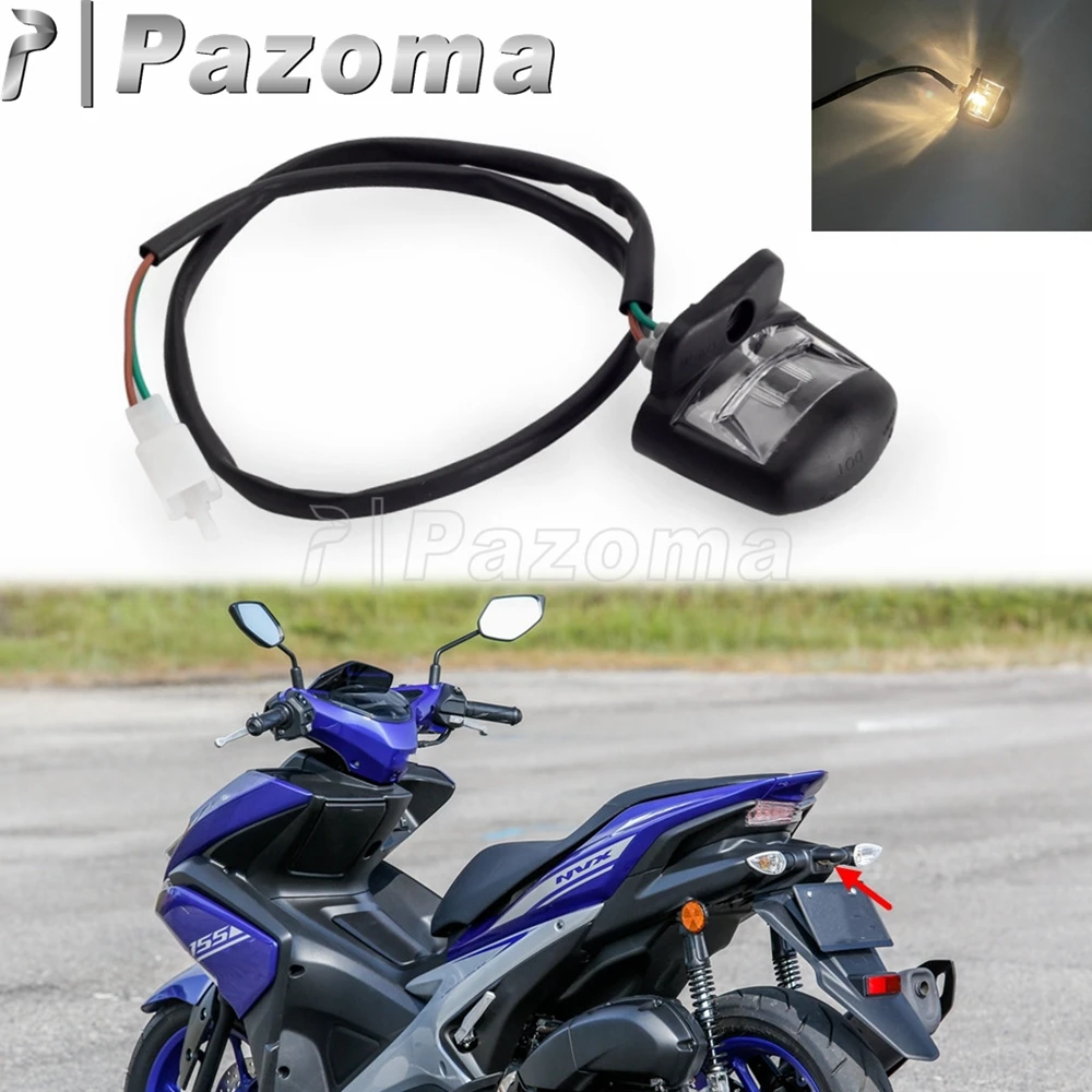 Werkgever Goed Mens 12V 5W Motorfiets Achter Led Kentekenplaat Verlichting Voor Yamaha Nvx 155  V1 V2 Rm Aerox Motor E9-Mark licentie Lamp 2019 - 2022 - AliExpress