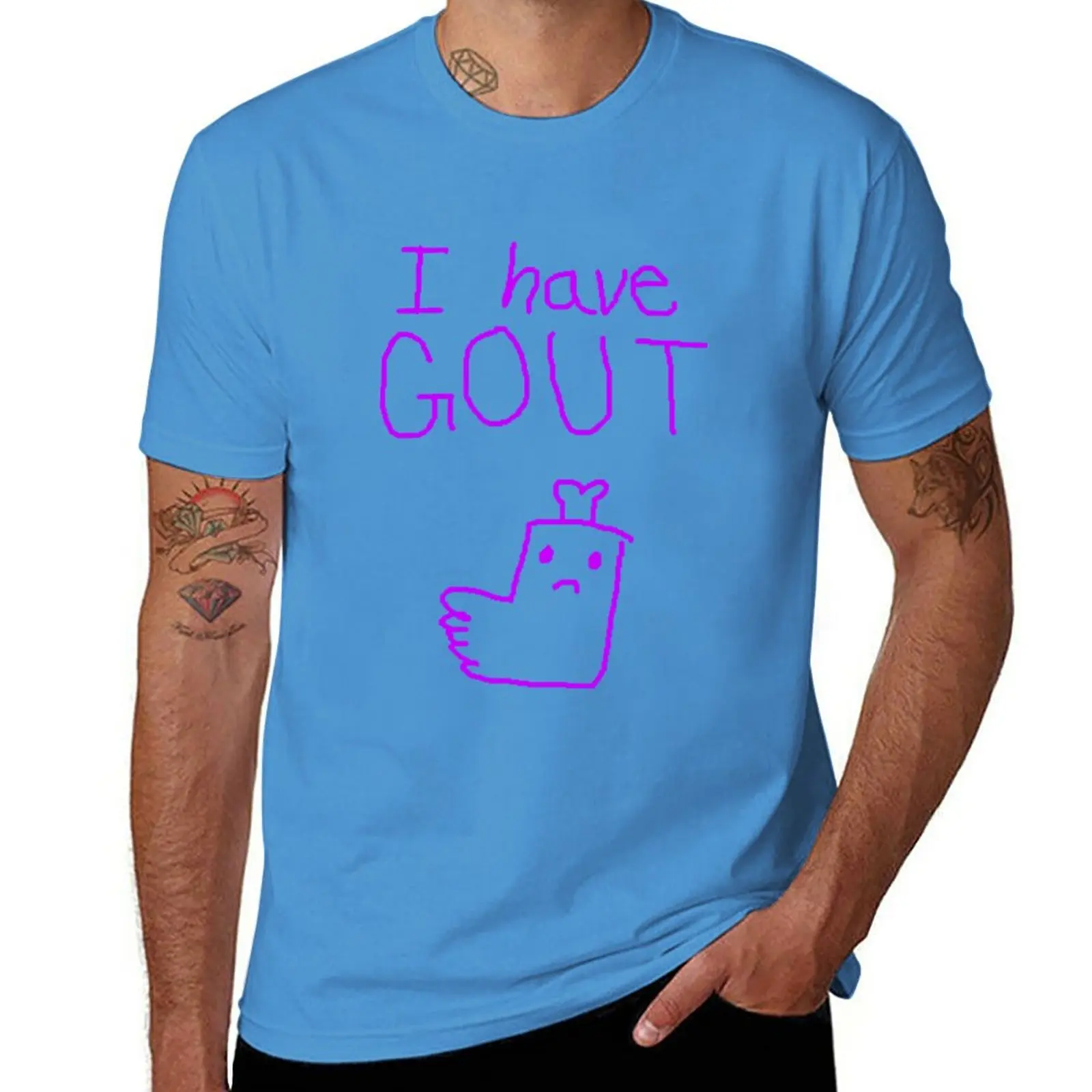 

New i have gout :( T-Shirt summer clothes T-shirt short hippie clothes t shirts men