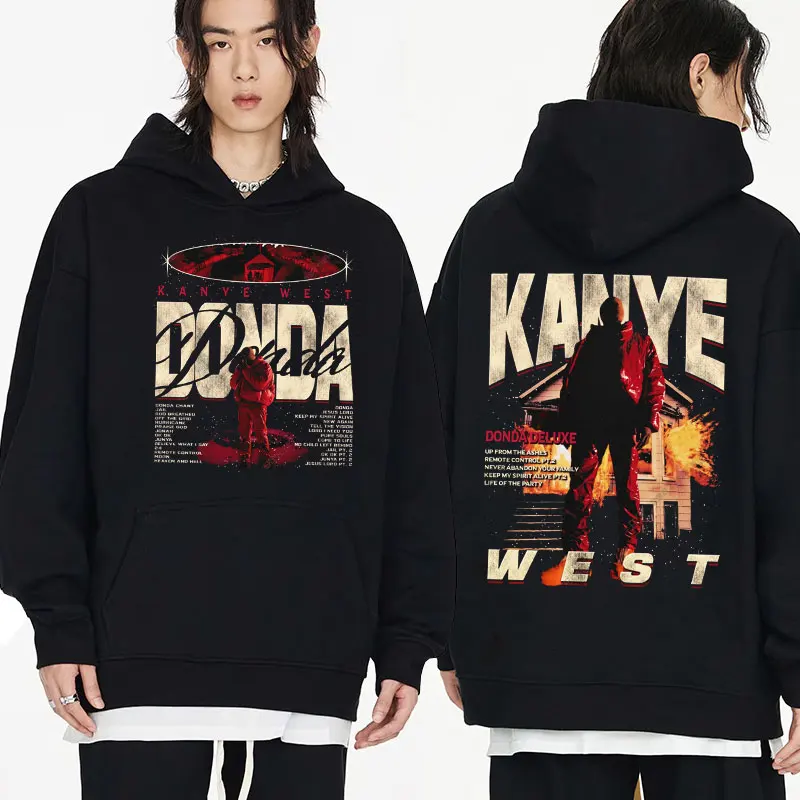 

Rapper Kanye West Donda Graphic Print Hoodies Men Women Fashion Casual Sweatshirts Hip Hop Streetwear Hoodie Fleece Pullover
