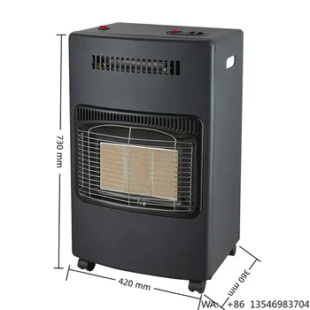 Alternative view of Gas Portable Heater 4200W Electric Fan 3 Heat Settings Ceramic Burner Overheat Protection for Bedroom Living Room