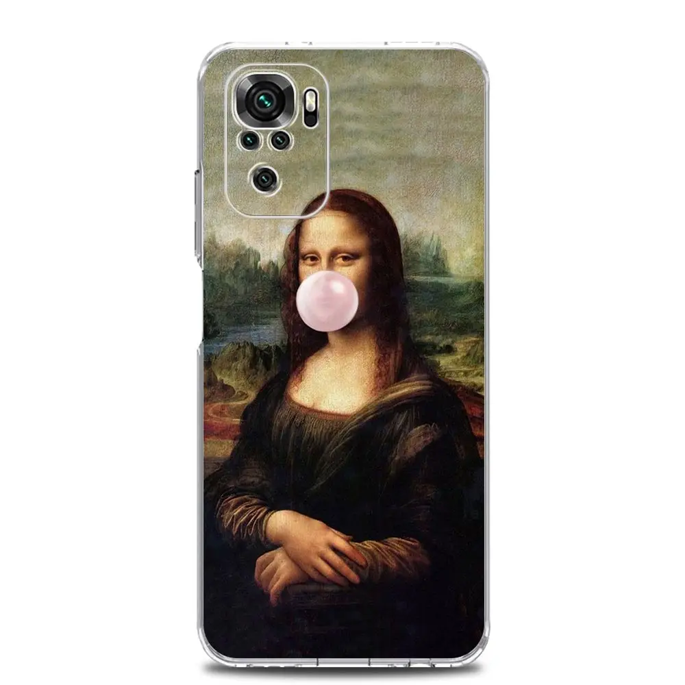 Artistic David & Mona Lisa Design Phone Case Cover