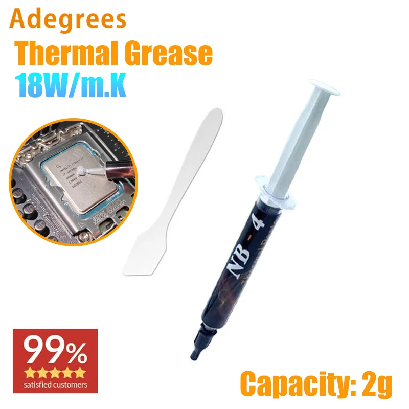 Thermal Paste 18W/mk 2g/4g Conductive Silicone Grease Heat Sink For CPU GPU Chipset Notebook Cooling thermal conductive paste thermal paste