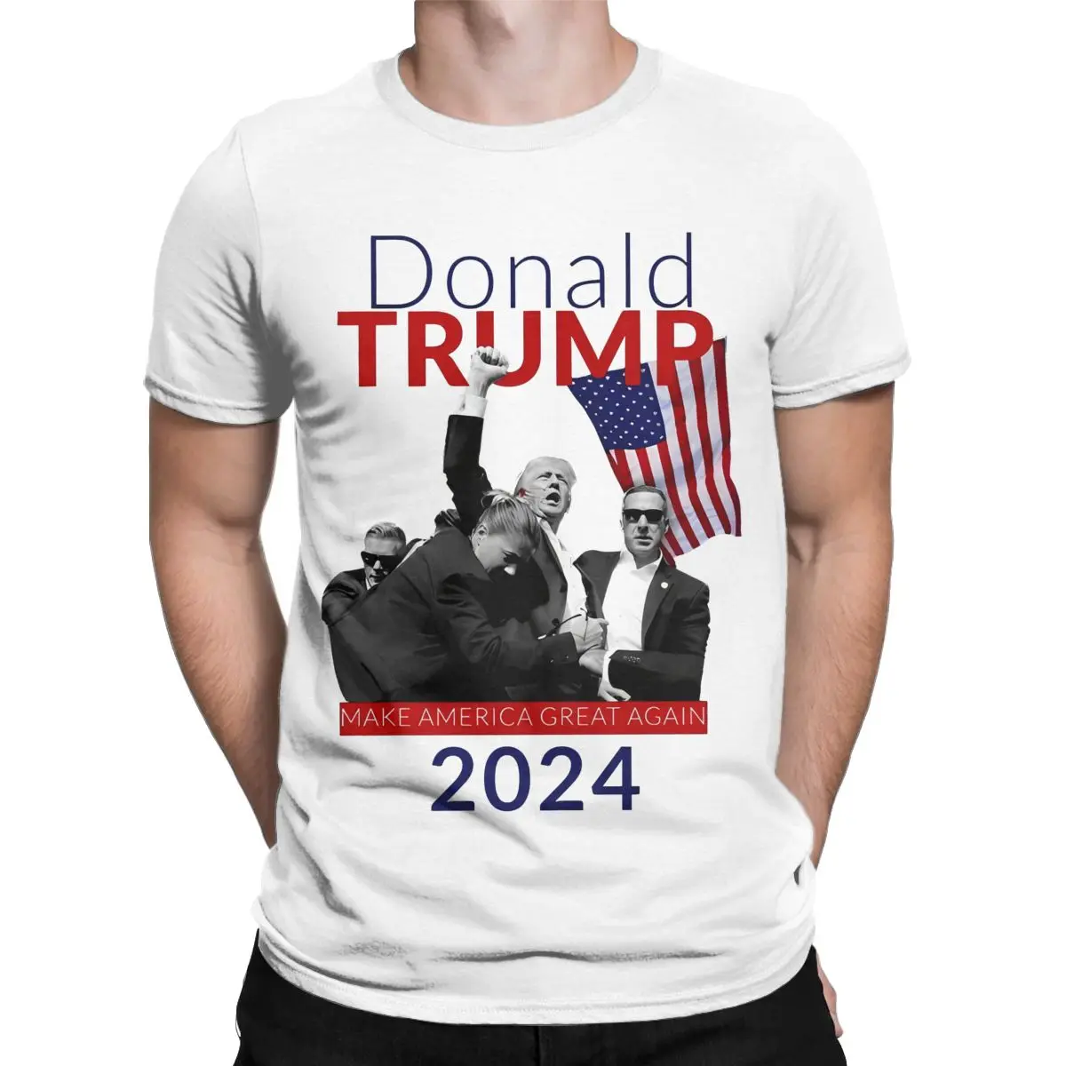 

Сумасшедшая коллекция 2024 года, футболки с изображением Дональда Трампа для мужчин и женщин, хлопковые футболки с изображением Трампа, футболки, одежда