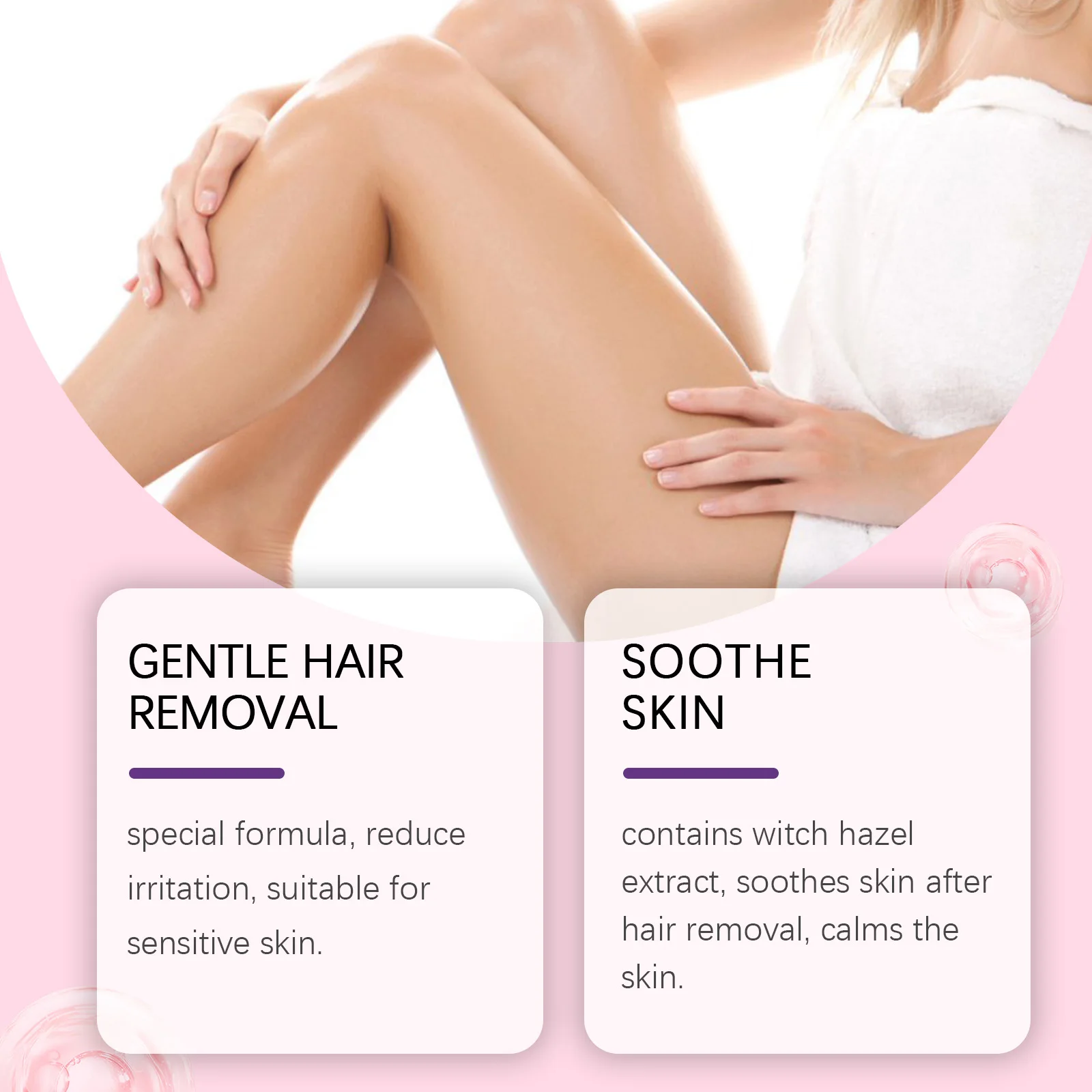 OceAura Unisex Gentle Hair Removal Cream - A Mild Cleansing, Moisturizing, Smoothing & Skin-Purifying Body Care Cream