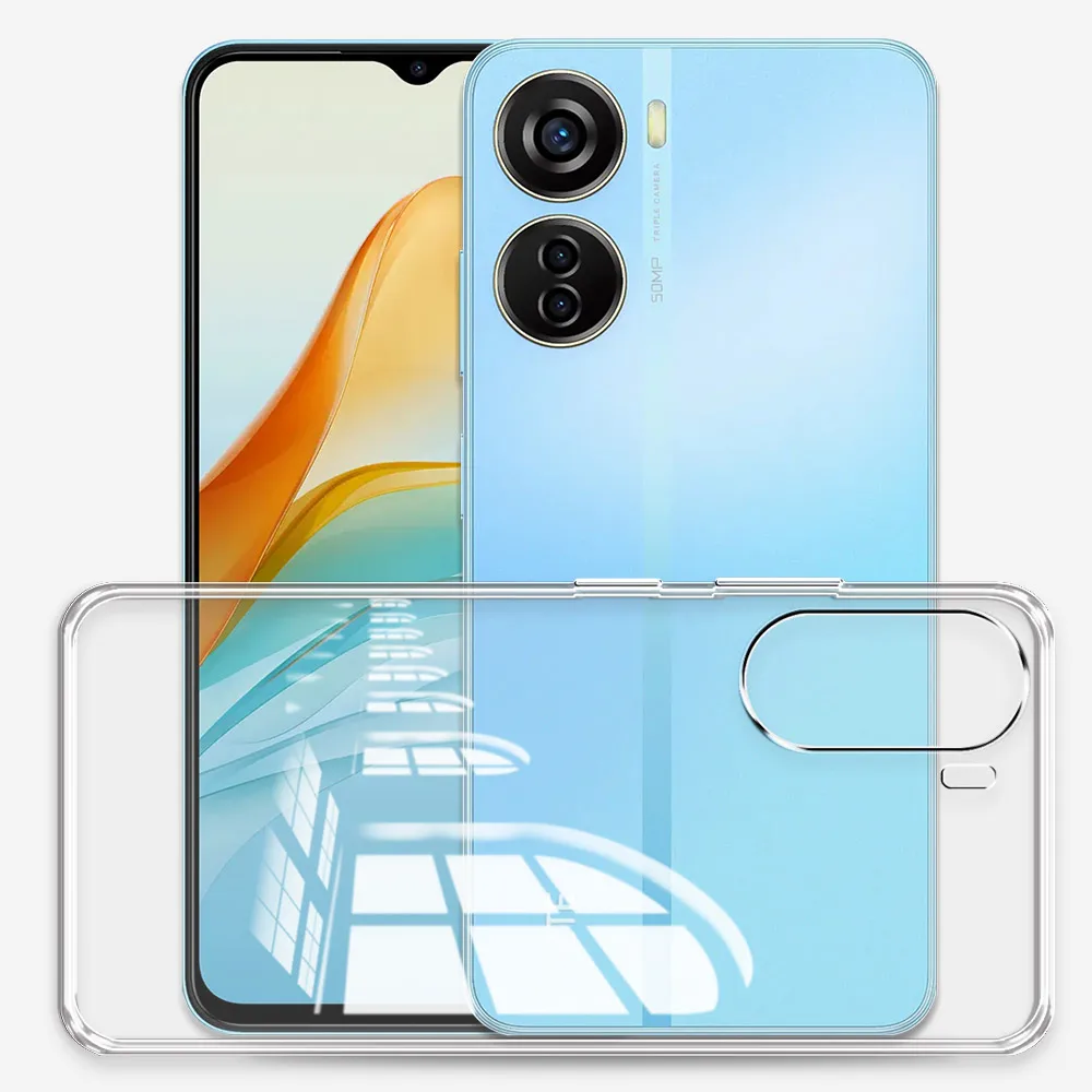 Clear Silicone Soft Protective Phone Case - Transparent Bumper Cover