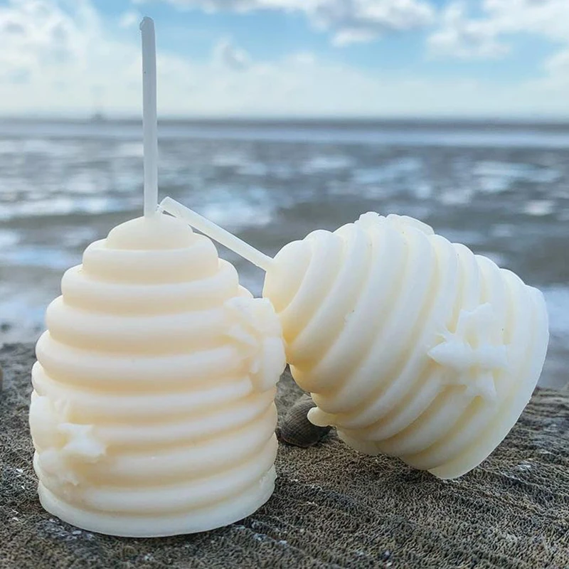 Bee Honeycomb Silicone Mold for DIY Scented Candle Soap Making Wax Mould Plaster Resin Craft Molds Supplies Home Art Decoration