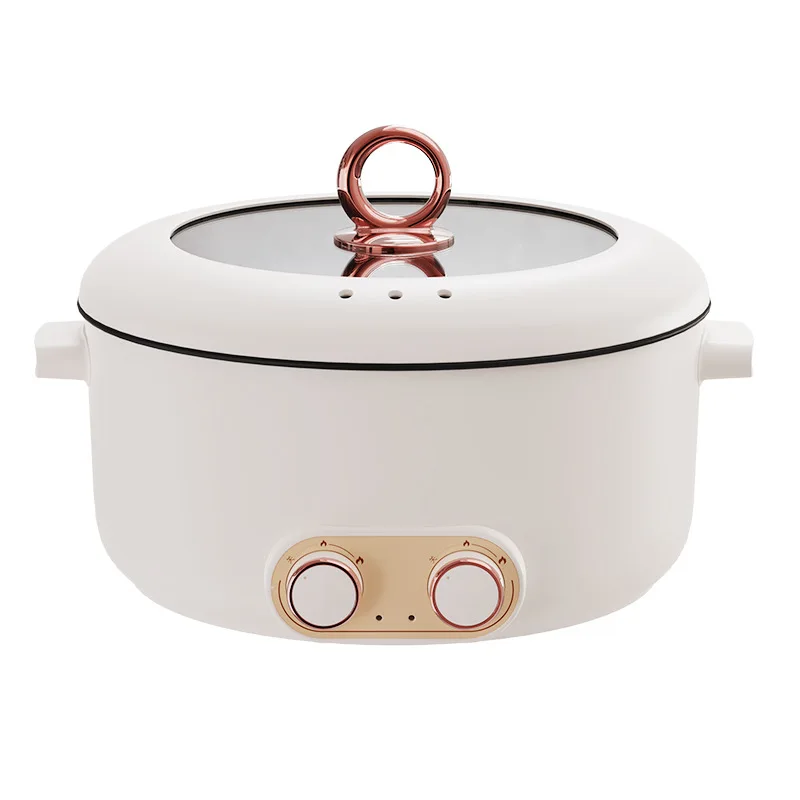 220V 2 Flavor Electric Hot Pot Non-stick Household Electric Cooking Pot Multi Cookers Hotpot  Electric Cooker 5L 3