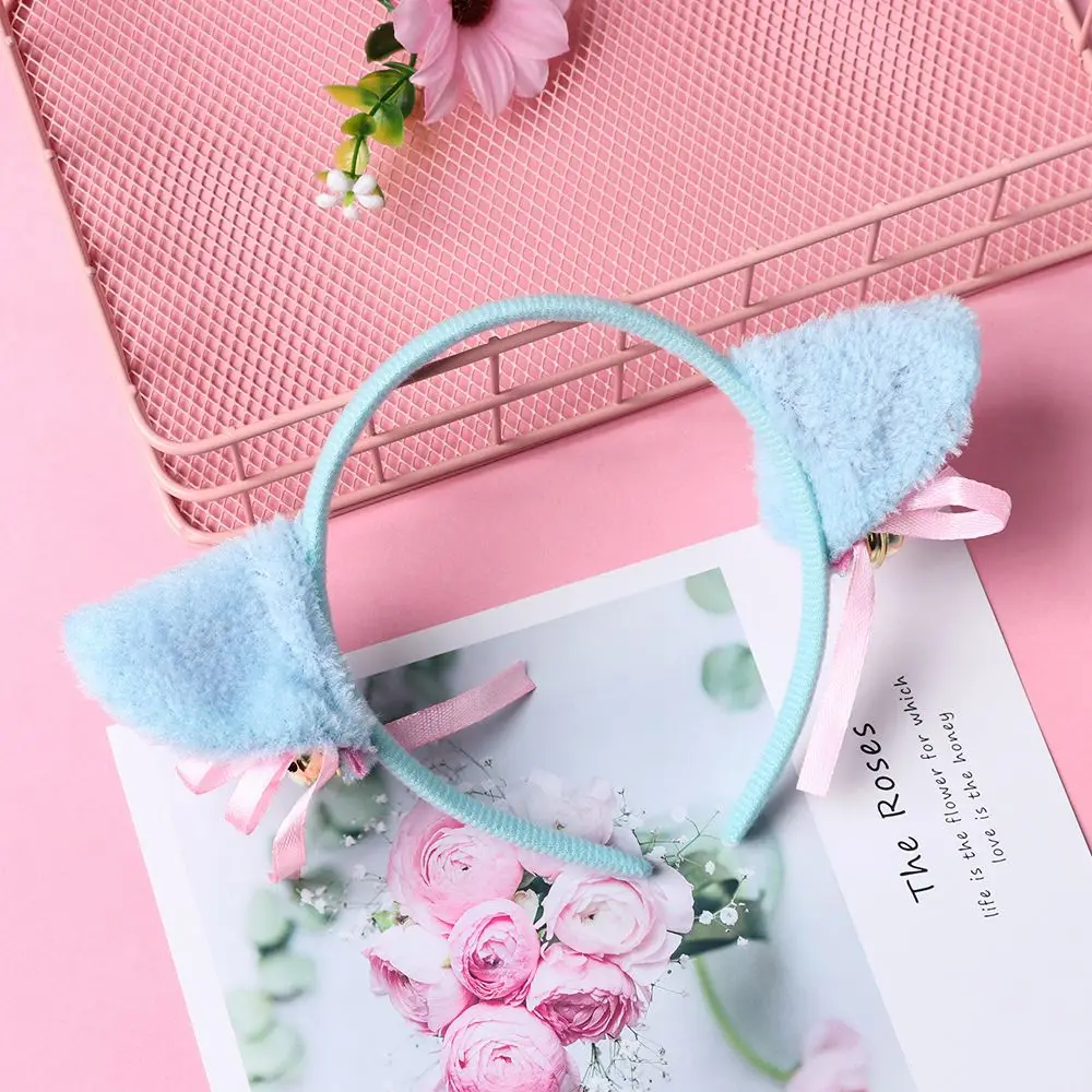 Plush Cat Ear Headband for Kids Night Party Cosplay