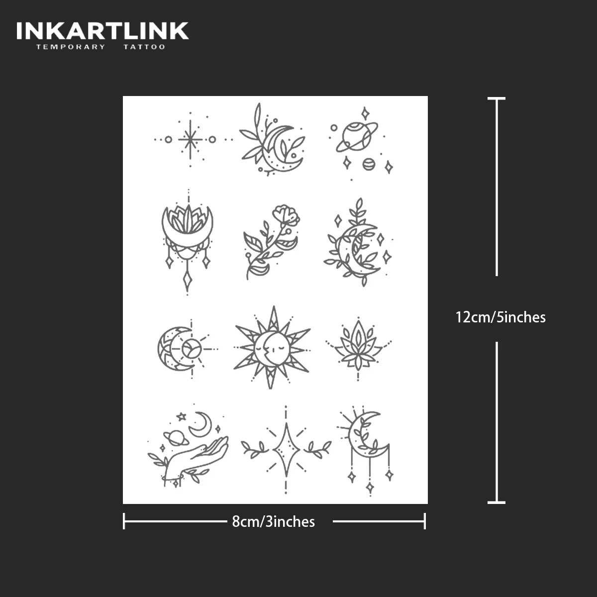 Henna Finger Tattoo (9) Temporary Tattoo,Lasts To 15 Days New Technology Magic Waterproof Semi Permanent Sticker. 4