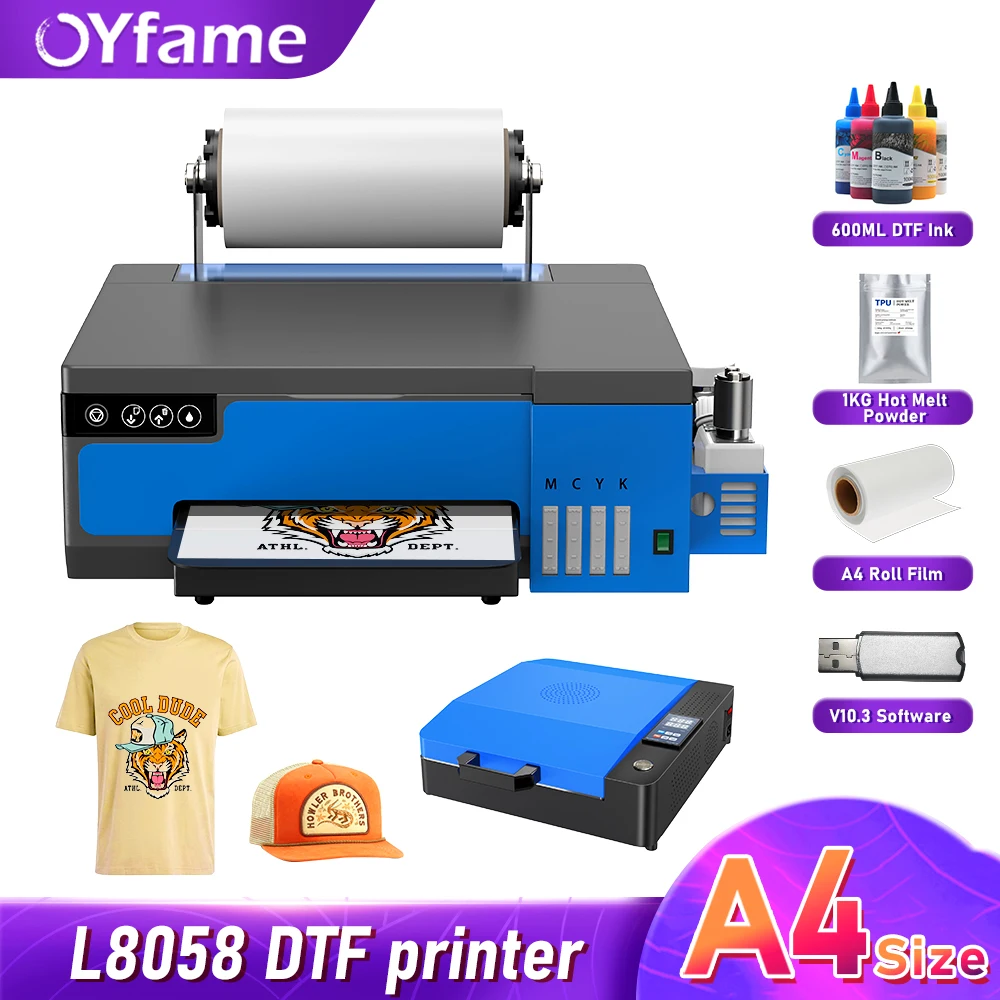 Stampante Oyfame Xp600 Dtf Impresora Per Epson Xp600 L805 Testa Direttamente Su Pellicola Stampante Di Trasferimento Dtf Per T-Shirt Jeans Vestiti Dtf