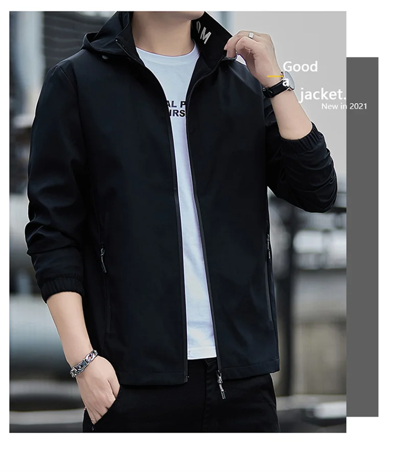BROWON Brand Korean Fashion Men Jacket 2025 Autumn Casual