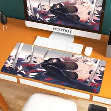 Sexy Nier Automata 80x30cm XL Lockedge Large Gaming Mouse Pad Computer Gamer Keyboard Mouse Mat Hyper Beast Desk Mousepad For PC