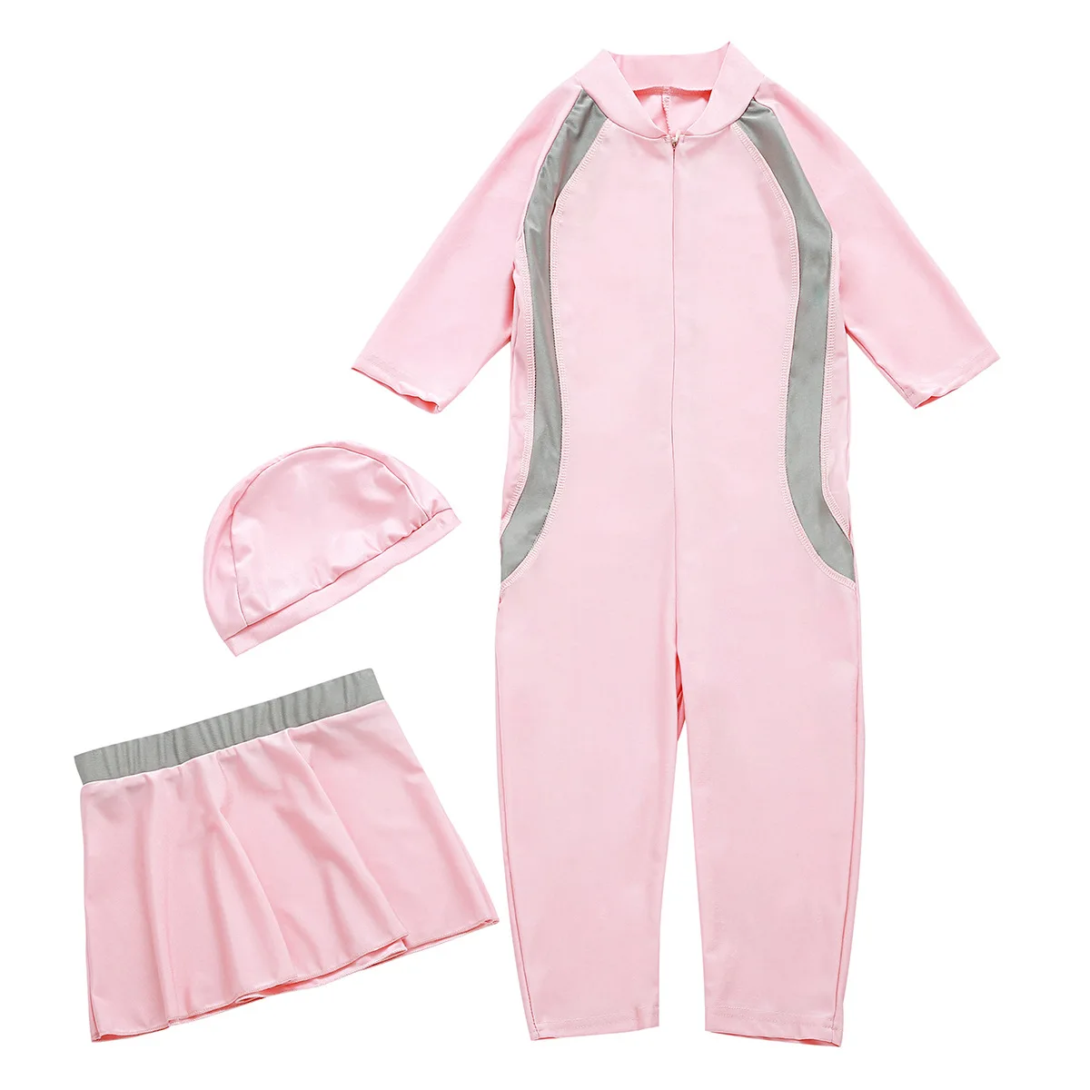 Girls Muslim Swimwears Baby Swim Long Swimsuits Islamic Children Arab Islam Beach Wear Kids Swim Suits Burkinis Surf Pants 3pcs women swimwear muslim swimwear