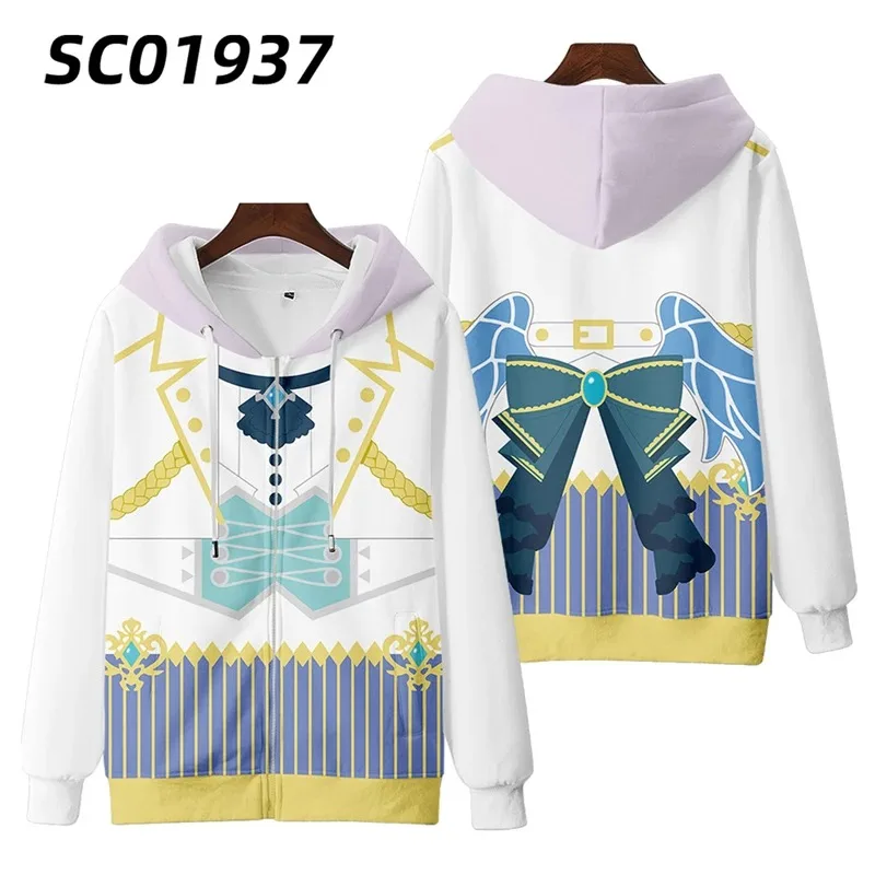 Uma Musume Pretty Derby 3D Print Zip Up Women/Men Hoodie Sweatshirt Streetwear Hip Hop Cosplay Zipper Hooded Jacket Outerwear