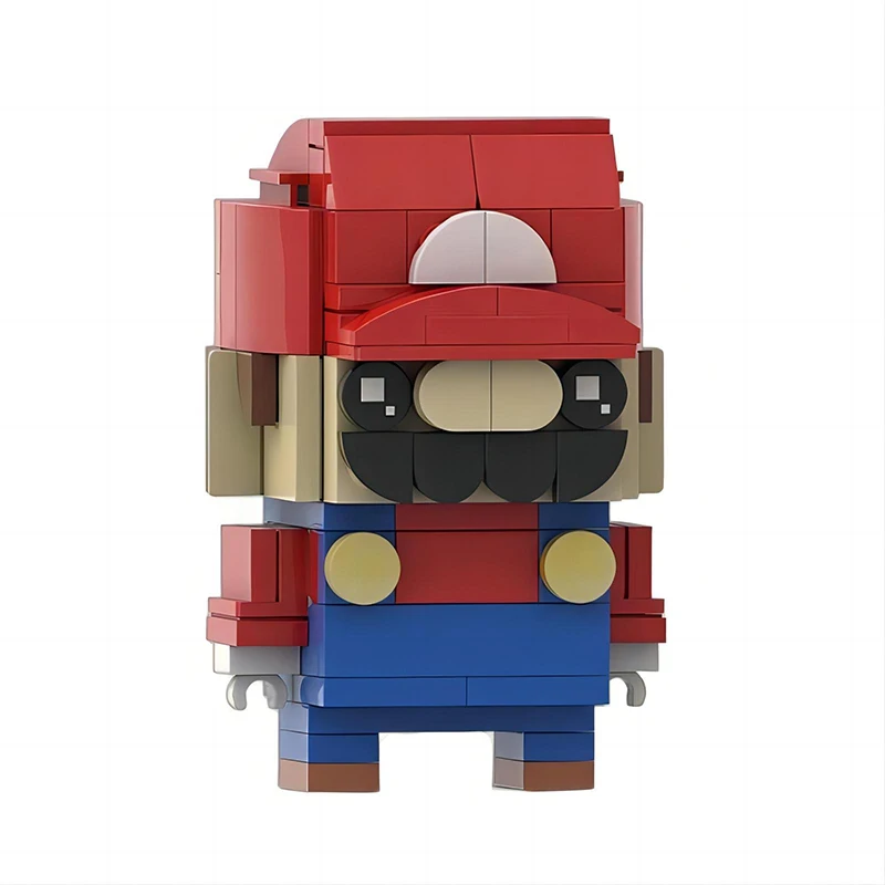 MOC классическая игра гоночный картинг автомобиль приключения братья мультяшная кукла Bricksheadz Marioed Skyline строительные блоки модель детская игрушка в подарок
