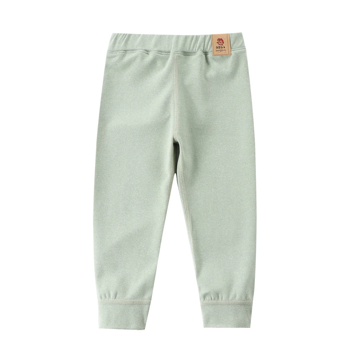 Boy Kids Winter Warm Slim Fit Render Pants Baby Girls Cute Solid Color Fleece Warm Leggings Children Cotton Trousers Large Size