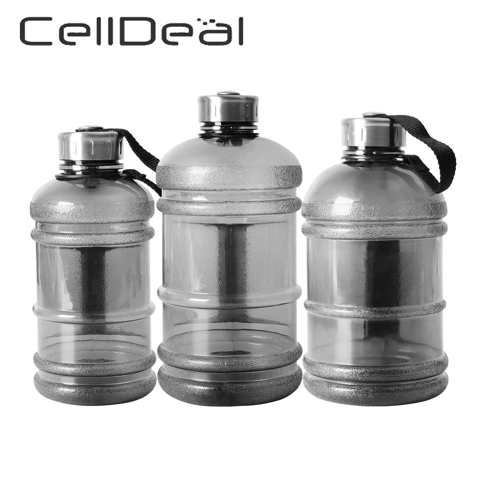 Durable 1L Sports Big Drink Large Water Bottle Cap  For Gym Training Camping GG 