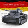 Henglong 3848 Military Germany Iii L-type Heavy Tank Simulation Bombing Infrared Warfare Large Remote Control Tank Model Boy Toy 2