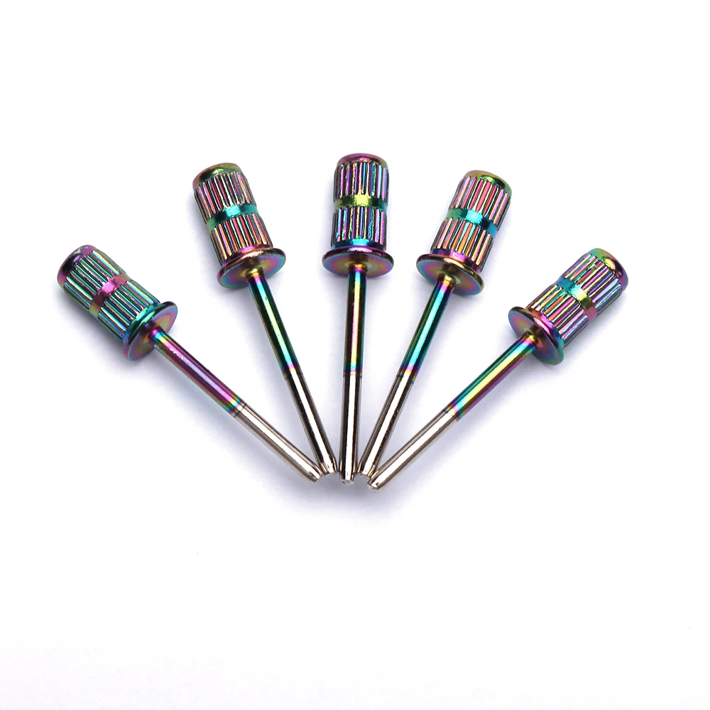 Nail art tools nail drill bits 3/5/10pcs silver nail drill bits nail drill accessories mandrel bit sanding drum for sanding bands