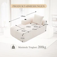 Компактный мягкий диван, модульный диван с боковым карманом и держателем для напитков, высококачественный комфорт для длительного сидения, вкл. Подушки — изображение 5