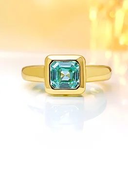Anillo de Torre Blanca Asche chapado en oro de plata 1