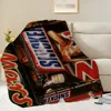 Hot Chocolate Bar Brand S-SnickerS Blanket Comfortable skin living room bed bedroom blanket suitable for travel and gifts 4
