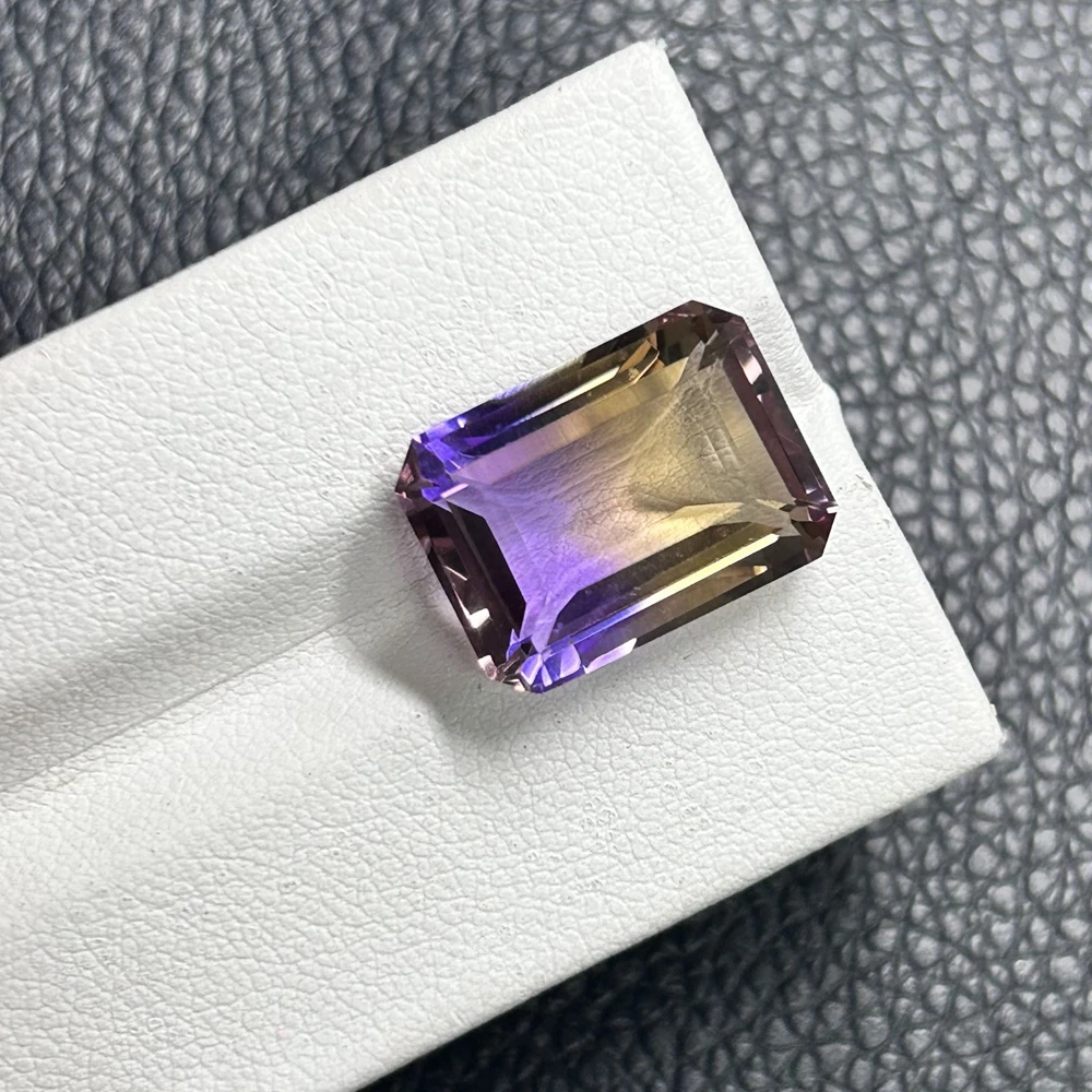 Meisidian Emerald Cut 12x16mm 100% Natural Original Brazil Ametrine Stone 3