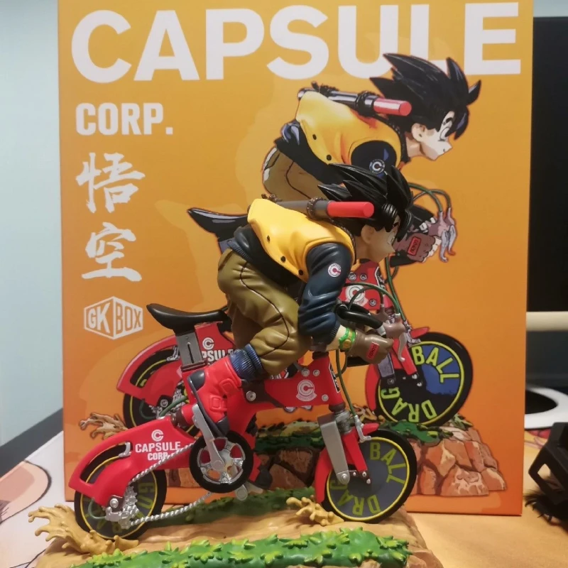 

Anime Dragon Ball Figures Cycling Son Goku Action Figures Figurine 20cm PVC Collection Model Desktop Decoration Statue Toy Gift
