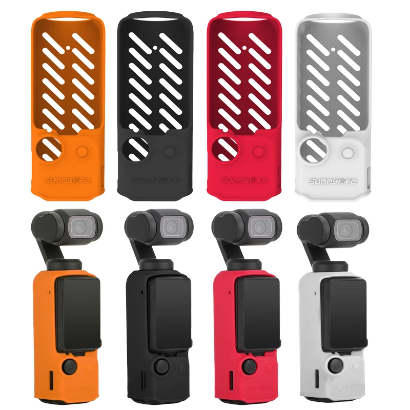 Silicone Case for DJI Pocket 3 Handle Protective Cover Lens Cap Soft Shell for DJI Osmo Pocket 3 Gimbal Camera Accessories