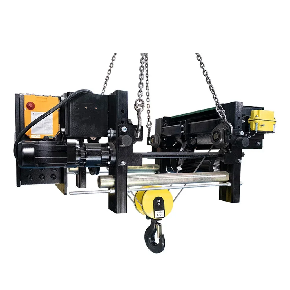 New Heavy Duty Electric Wire Rope Hoist 5 Ton Lifting Capacity 6m Lifting Height