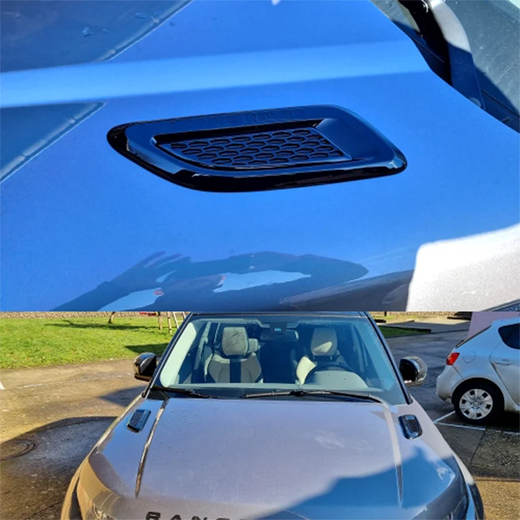 2PCS Auto Außen Haube Air Vent Outlet Flügel Trim Für Land Rover Discovery 4 5 Range Rover Evoque Entdeckung Freelander – Detail 4