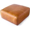 POLY & BARK Sequoia Ottoman in Full-Grain Pure-Aniline Italian Tanned Leather in Cognac Tan 3